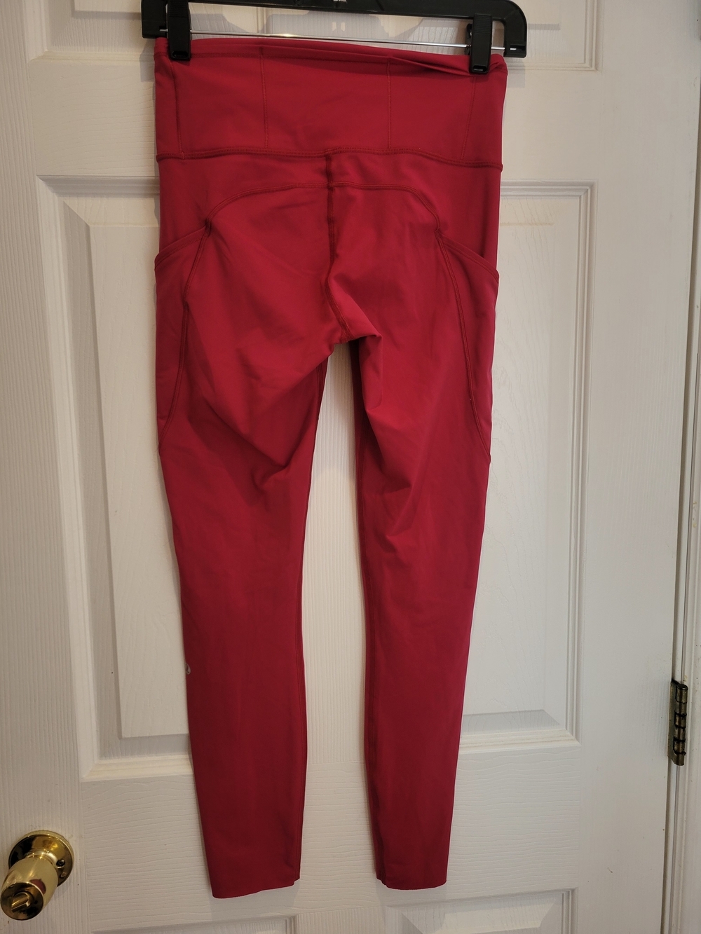 Lululemon Speed Up Crop Leggings Sz 6 Pink Magenta Running Tight Pockets Dots - Picture 7 of 12